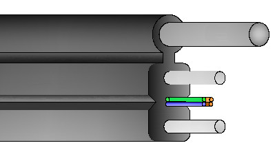 LSZH GJYX F CH 광 케이블 얇은 0.5-0.8mm