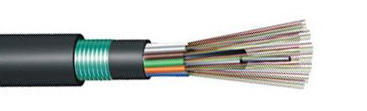 외관 케이블 GYFTY53 2-144F MDPE/HDPE 껍질 재료로 듀플렉스 껍질 광