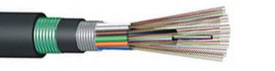 GYTA53 2-144F MDPE/HDPE 껍질 소재로 된 듀플렉스 껍질 광 외관 케이블