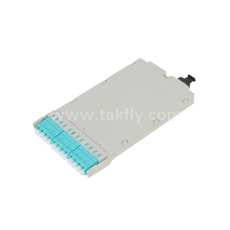 광섬유 MPO 카세트 모듈 데이터 센터 FTTX를 위한 사전 종료된 MPO/MTP-LC 12C