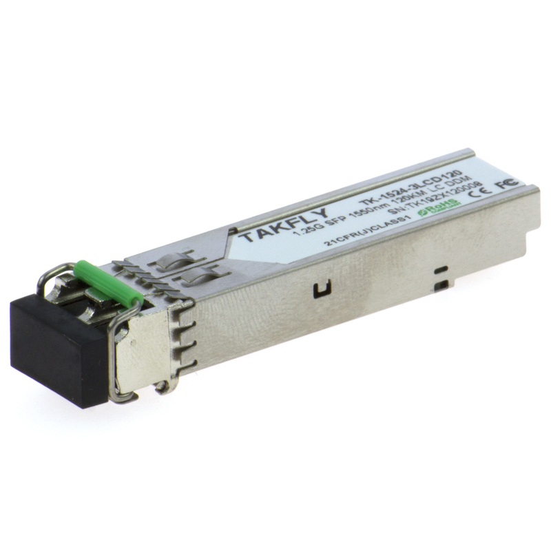 1.25G SFP 1550nm 120KM SMF DDM LC CISCO JUNIPER HUAWEI 호환 SFP 광전도 모듈 장거리 통신