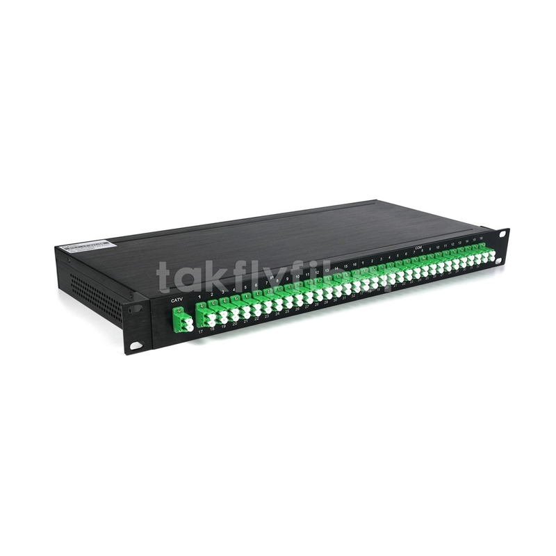 1x32 광섬유 PLC 스플리터 CATV WDM IP 1U 19 인치 랙 마운트