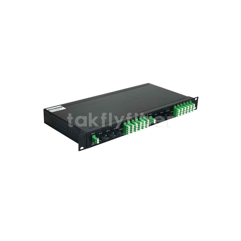 2x1:24 WDM 필터 PLC 스플리터 GPON CATV 1U 19 인치 랙 마운트 패치 패널