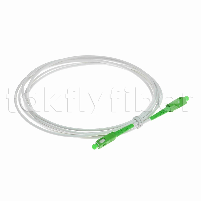 설치류 저항성 G657A2 SC APC 광섬유 패치코드 장갑 광섬유 패치 케이블 SM 3.0mm
