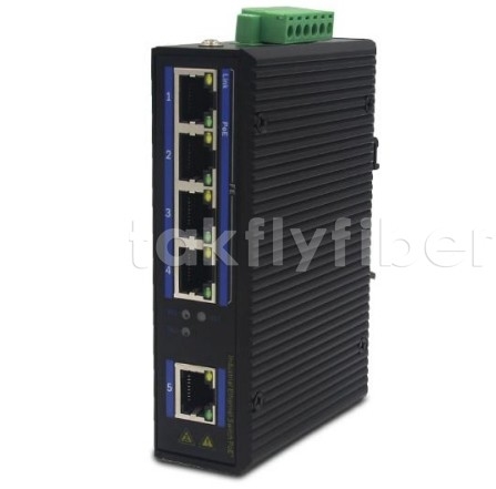 산업용 PoE 스위치 4 포트 10/100Mbps PoE + 1 포트 10/100Mbps 이더넷
