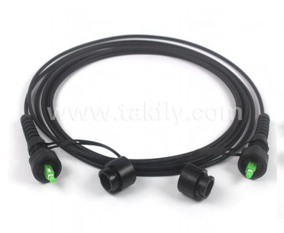ODVA 방수 패치 케이블 4.5-8.0nm 케이블 내구성 ≤ 0.2dB 지원 광 케이블