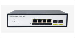 DF-2F-4GP 2-포트 10/100/1000Mbps 4+2 업링크 파이버 포트 기가비트 포 네트워크 스위치