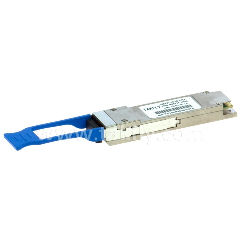 클라이언트 측 100Gbps 10KM QSFP28 LR4와 DDM 트랜시버 고전력 섬유 길이 1m 통신 연결