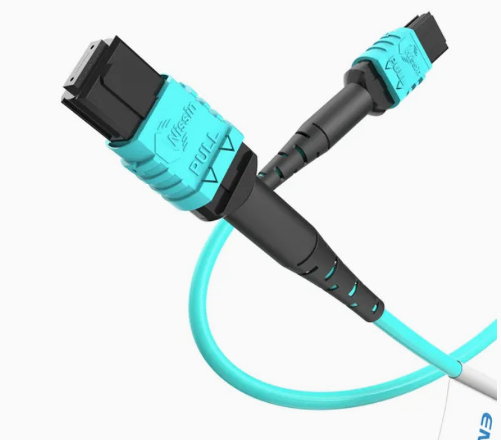 MTP 호환 Om3 MPO에서 MPO 광섬유 케이블 Qsfp+트랜시버 5g 통신 B형