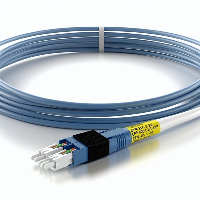 CPR 24C Fiber Optic Patch Cord Data Center MPO Fiber Cable