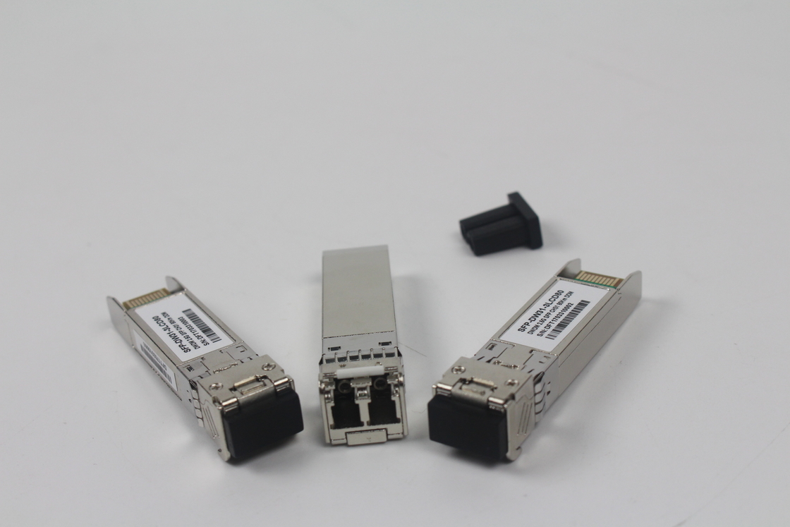10Gbps DWDM 40KM 50GHz SFP 트랜시버 2mm 케이블 1310nm 파장, 장거리 네트워크용