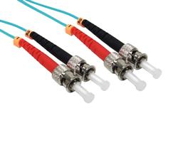 ST-ST 듀플렉스 섬유 패치 코드 50/125 OM3 2dB 삽입 손실
