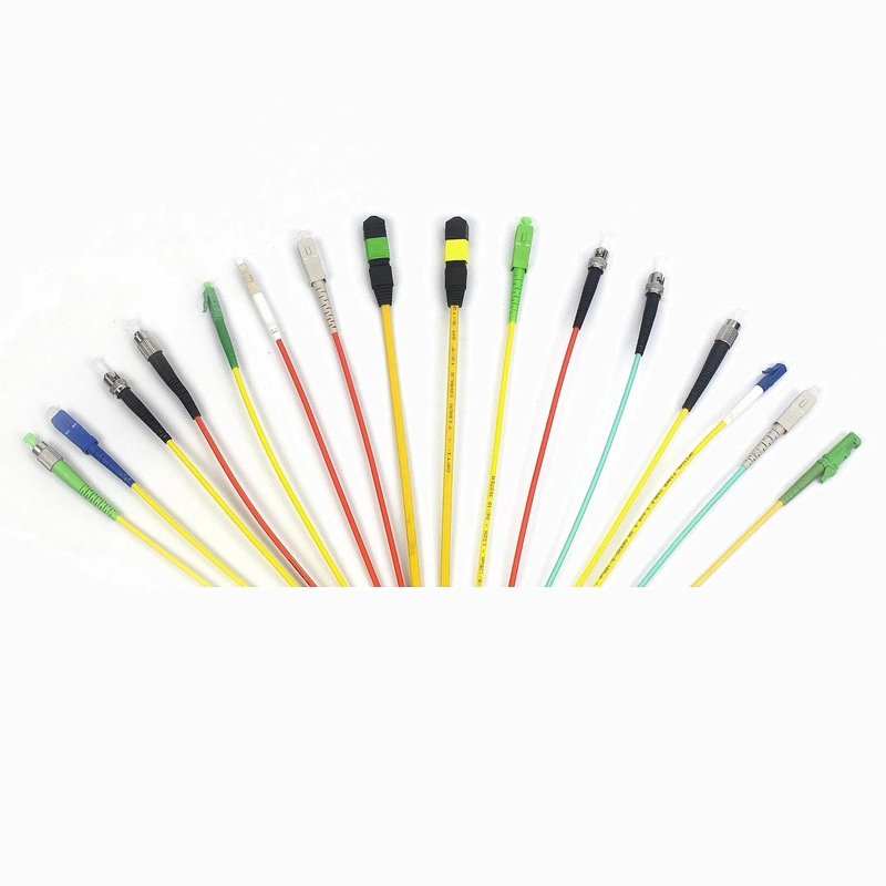 SC/LC/ST/FC 광섬유 패치 코드 100N 인장 강도 PVC/LSZH