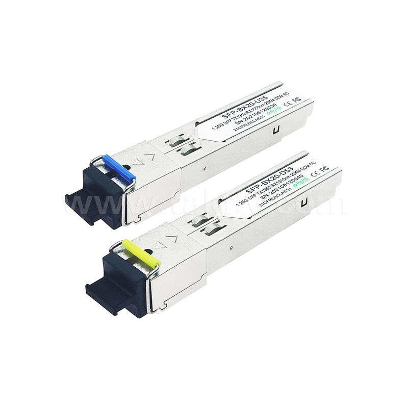 데이터 센터 AI FTTX용 SFP 1.25Gbps 20KM SC 양방향 광 수신기 모듈