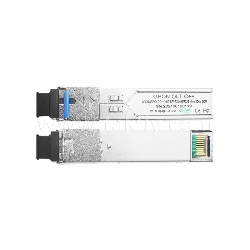 데이터 센터 FTTH FTTX용 SFP GPON OLT C++ 클래스 광적 송수신 모듈
