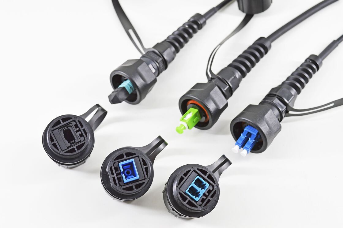 방수 ODVA MPO MTP 수-암 LC SC FC ST SM MM OM3 OM4 OM5 광섬유 브레이크아웃 케이블 광섬유 패치코드/광섬유 패치 케이블/광섬유 트렁크 케이블/광섬유 팬아웃 케이블