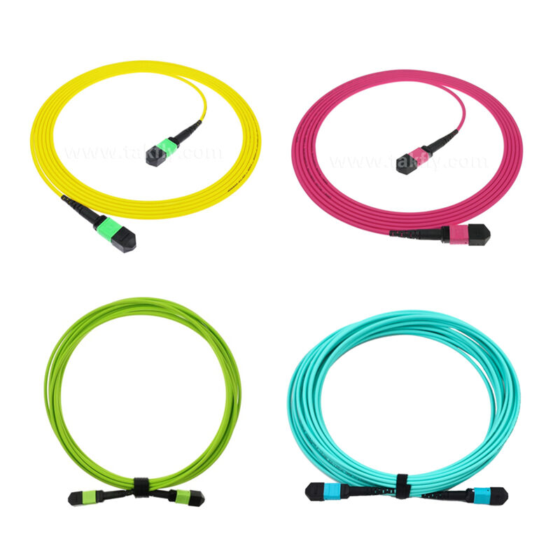 MPO/MTP 패치코드 싱글모드 멀티모드 LSZH 8f/12f/24f 데이터센터 FTTX용 광섬유 케이블