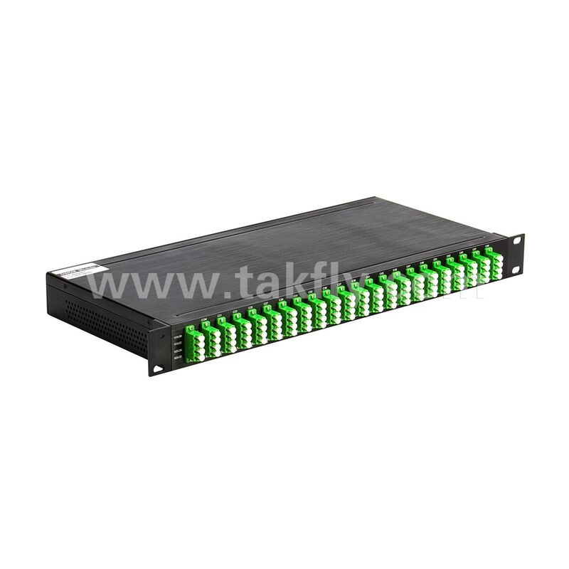 데이터 센터 통신 5G용 광섬유 DWDM 100GHz AWG 40채널 MUX+DEMUX