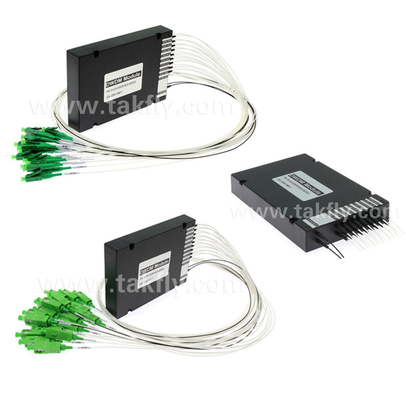 데이터 센터 통신 5G용 광섬유 DWDM 8+1채널 MUX+DEMUX ABS 모듈
