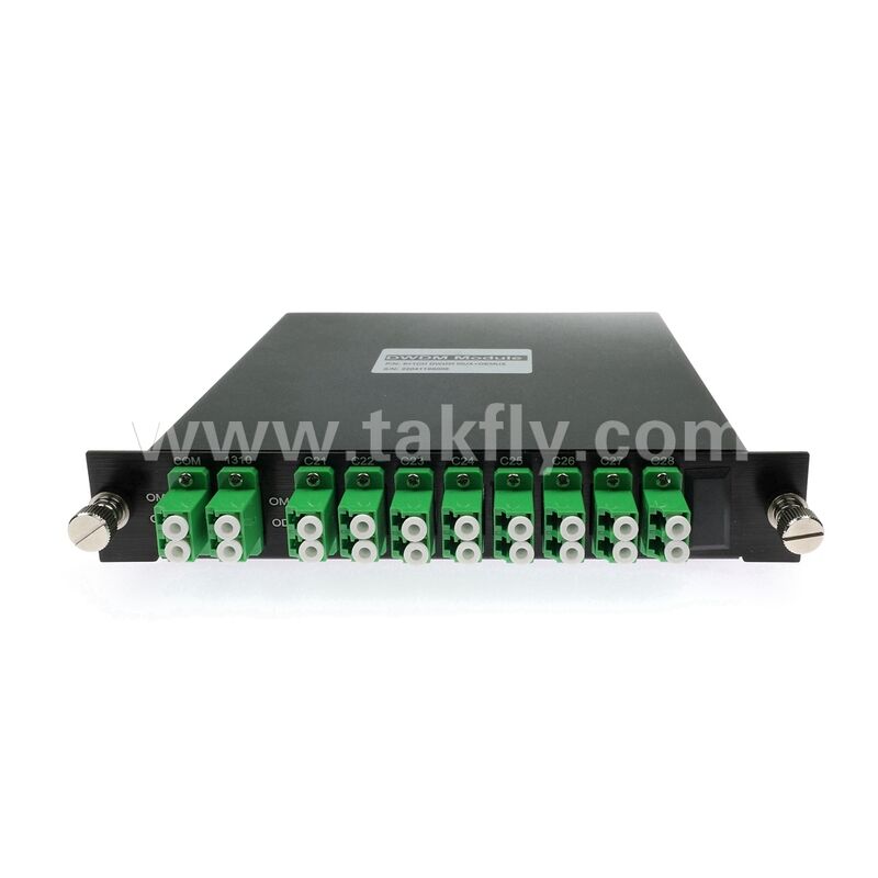 DWDM 8+1채널 MUX+DEMUX LGX 데이터 센터 통신 5G용 광섬유 모듈