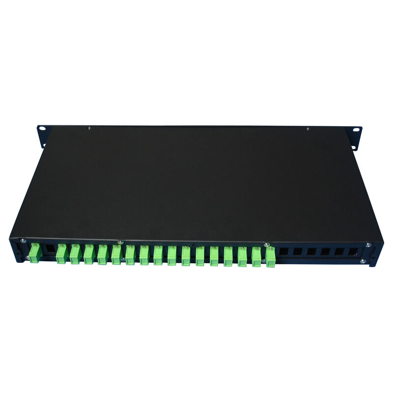 광섬유 PLC 스플리터 랙 마운트 단일 모드 G657A SC APC/UPC 데이터 센터 통신 FTTx용