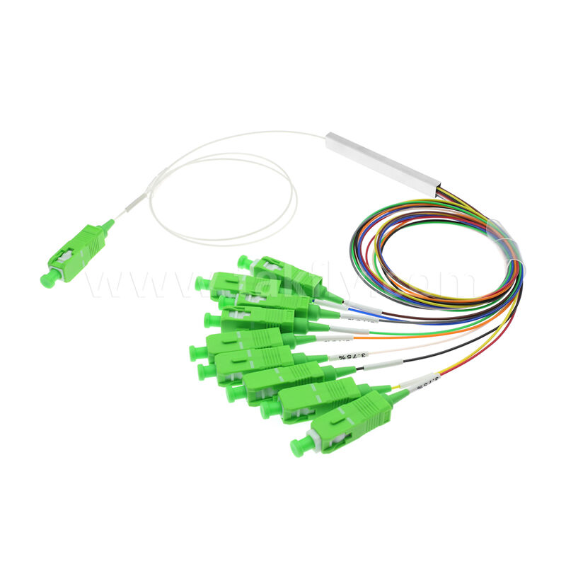 FTTH/FTTX 광유통 네트워크용 0.9mm 섬유로 1×9 채널 PLC 스플리터