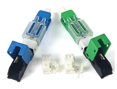 FTTH 현장 조립 SC APC/UPC 현장 설치 가능 기계 섬유 커넥터 - 섬유 사전 내장 기술