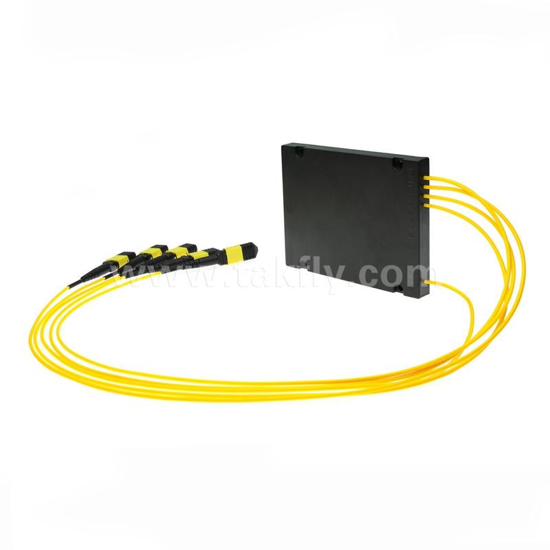 MPO/MTP Fanout 케이블 PLC 스플리터 1x4 데이터 센터 FTTX용 싱글 모드 광섬유