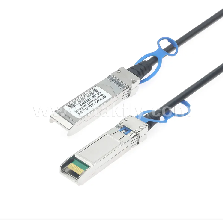 고성능 25G SFP28 DAC – 25GbE 스위치 및 데이터 센터 네트워크에 이상적