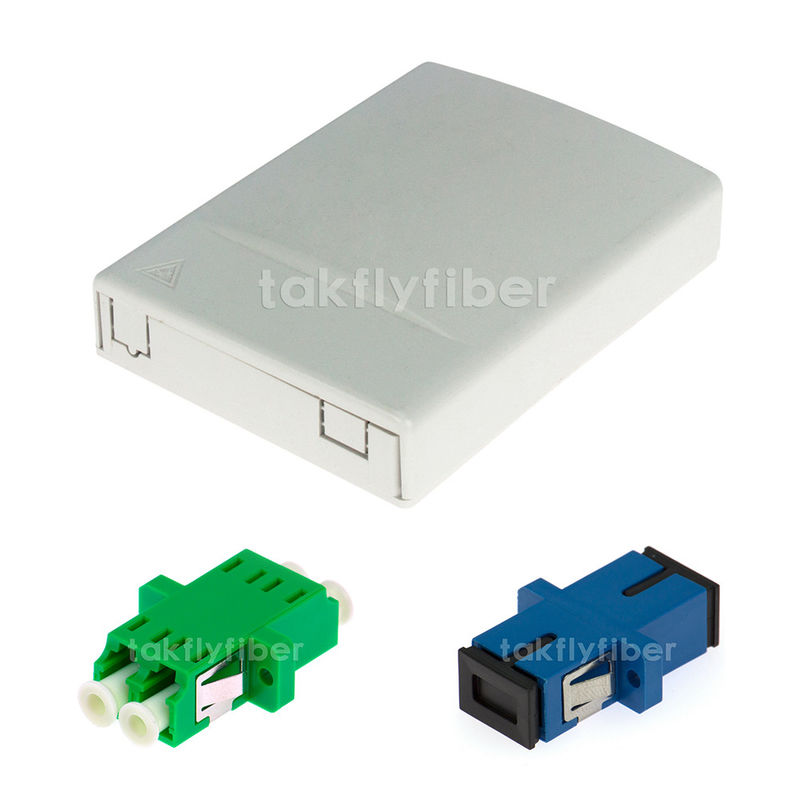FTTH 2 공항 작은 ABS 광섬유 벽 단자 박스 OTB 광학 종단장치 상자 탑재