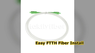 FTTH 2.0*3.0mm투명 보이지 않는 실내 광섬유 패치코드 SCAPC - SCAPC
